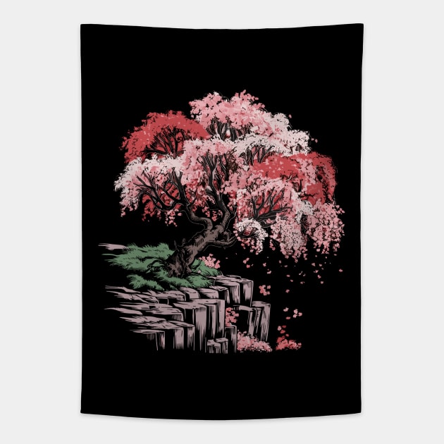 Colorful Sakura Tree #5 Tapestry by InfinityTone