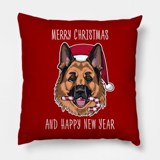 Marry Xmas for shepherd lovers Pillow