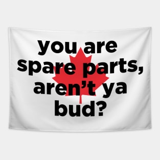 you are spare parts aren't ya bud? Tapestry