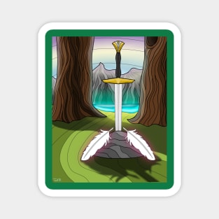 Sword in the stone Magnet