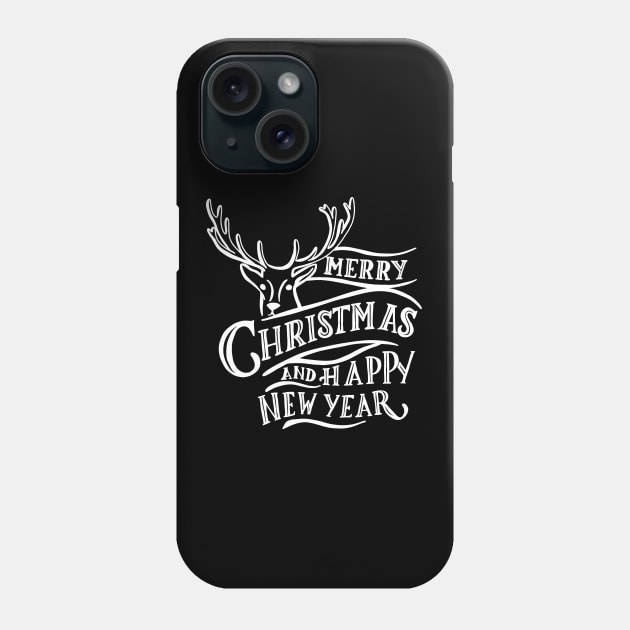 Merry Christmas and Happy New Year Phone Case by valentinahramov