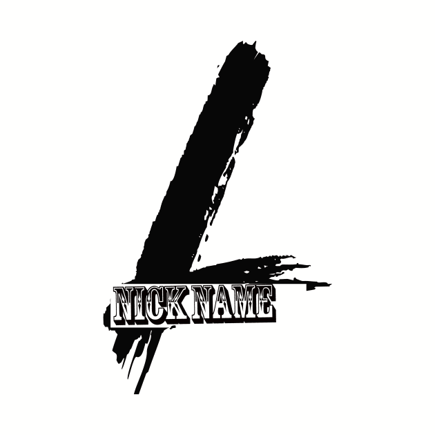 nickname L black by MAU_Design