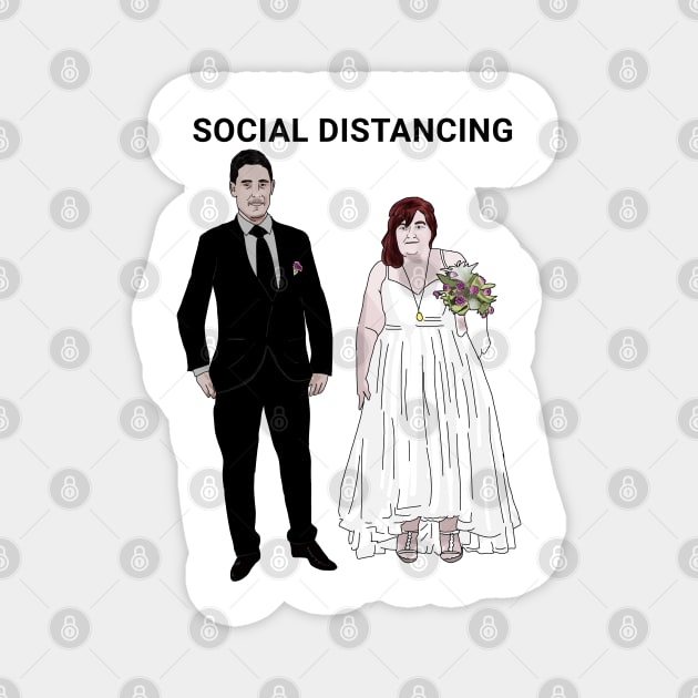 Danielle and Mohammed - social distancing - 90 day fiance Magnet by Ofthemoral