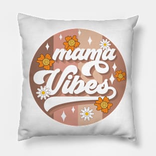 Mama Vibes Floral Pillow