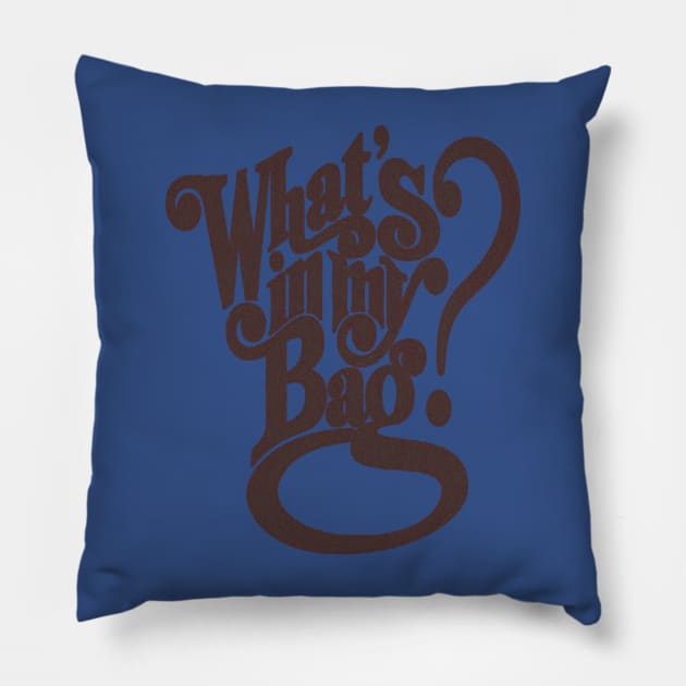 what is in my bag Pillow by Punyatoko