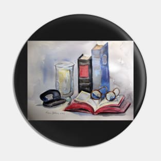 Old books still life Pin