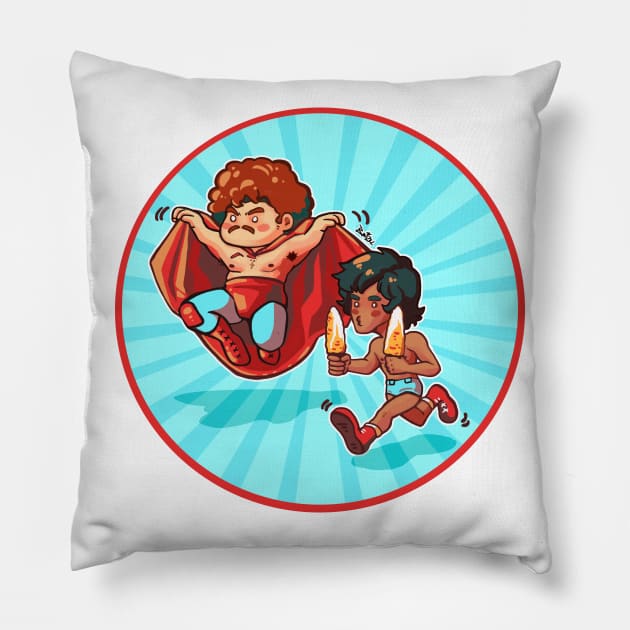 Nacho Libre Pillow by MissLambsAnger