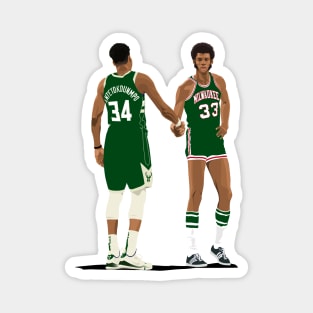 Bucks Past and Present Magnet