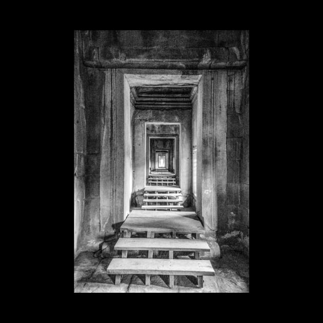 Endless Portals, Angkor Wat - BW by BrianPShaw