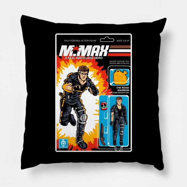 M.Max - Real Wasteland Hero Pillow by demonigote