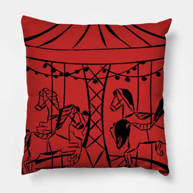 Merry Go Round Pillow by Like Water