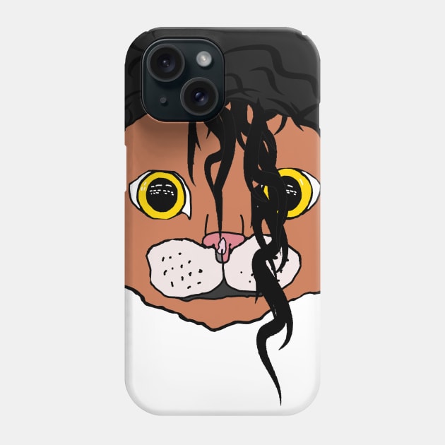 MJ Cat Head Phone Case by notsniwart