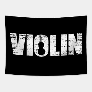 Distressed Look Violin Gift For Violinists Tapestry