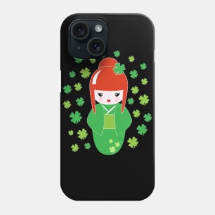 St. Patrick Day Irish Kokeshi Phone Case