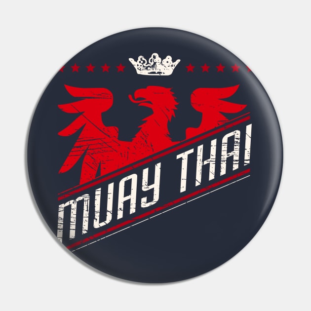 Eagle Muay Thai Shirt Pin by ThreadsMonkey