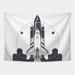 Space rocket Tapestry