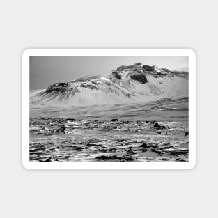 Snowy Mountain Landscape Magnet