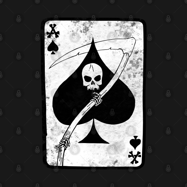 Disover Ace of Spades ))(( Vietnam War Era Death Card - Ace Of Spades - T-Shirt