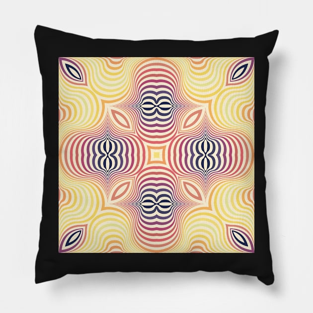 Optical illusion soft circles Pillow by nobelbunt