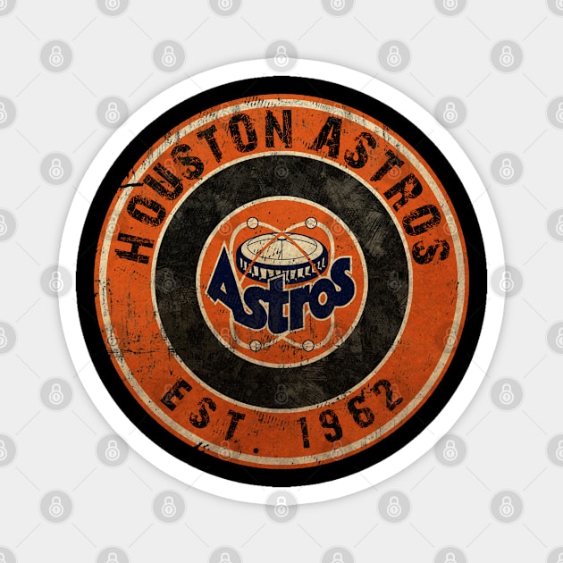 Retro Vintage Houston Astros 70s Magnet by LEMESGAKPROVE