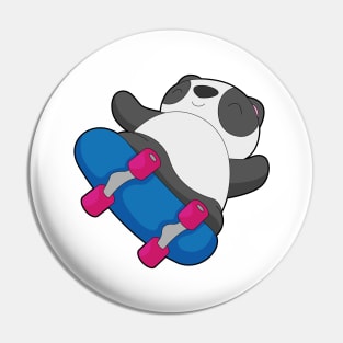 Panda Skater Skateboard Sports Pin