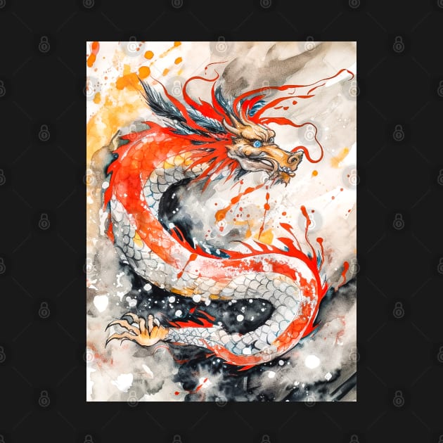 Chinese Dragon Digital Painting by Rolling Reality