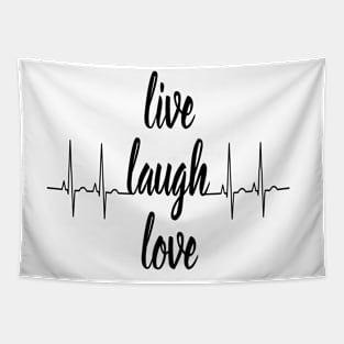 Live Laugh love Tapestry