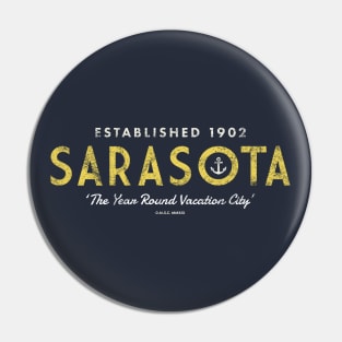 Sarasota Florida - Vintage Anchor Pin