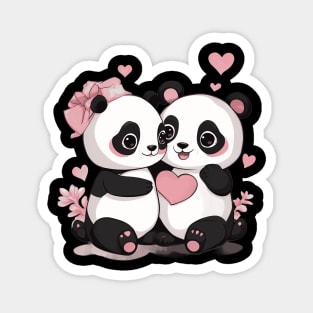 Be My Valentine Panda Magnet