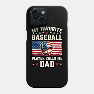 4th of July American Baseball Dad Phone Case