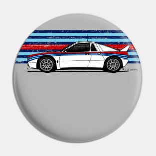 Classic rally car champion Pin