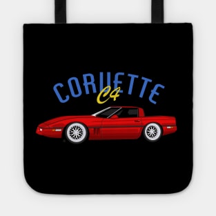 chevy corv c4 classic car Tote