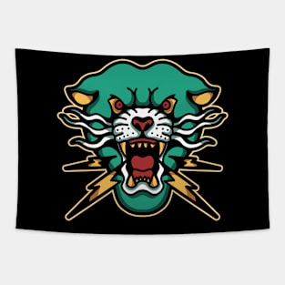 angry panther Tapestry