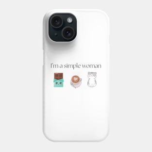 Simple woman Phone Case