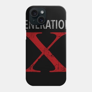 Generation X Distressed Design Phone Case