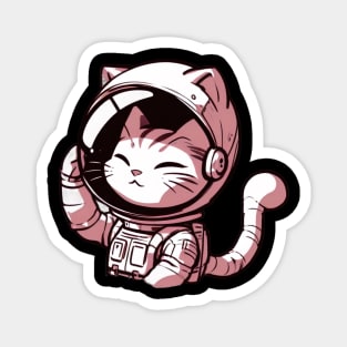 Cute astronaut cat Magnet