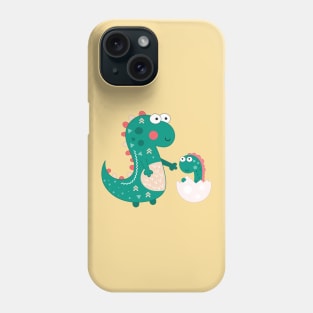 Dinosaur and baby Phone Case