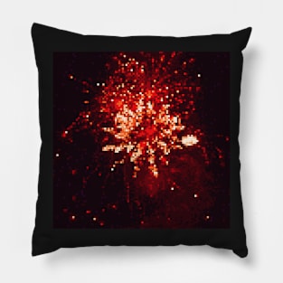 Pixel Firework No.36 Pillow