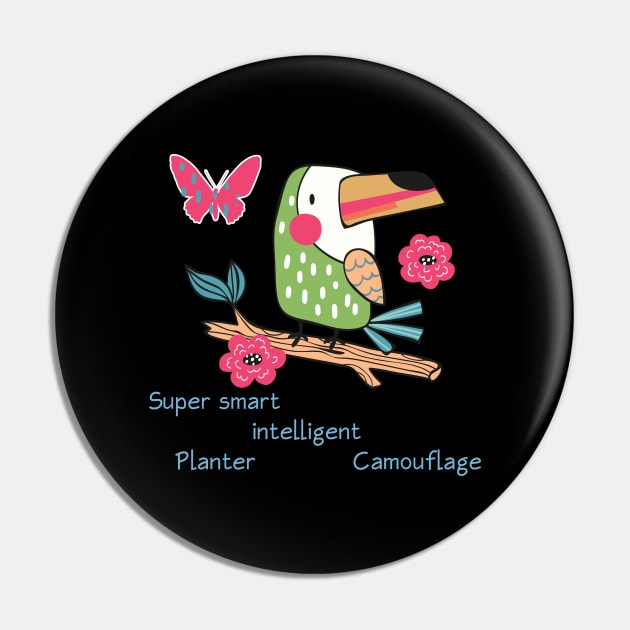 Toucan - Planter - Educate Pin by 1Nine7Nine