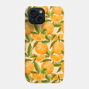 orange pattern Phone Case