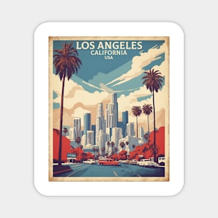 Los Angeles United States of America Tourism Vintage Poster Magnet