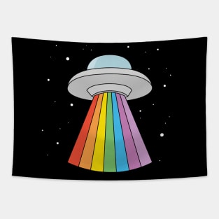 UFO Rainbow Tapestry