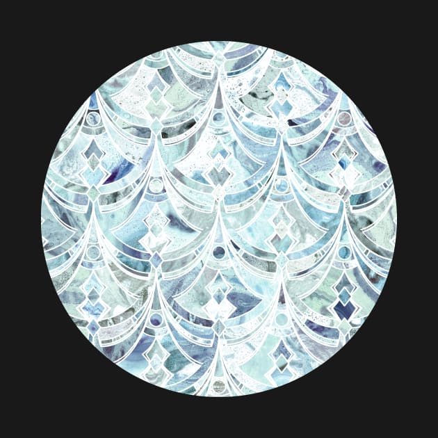 Ice and Diamonds Art Deco Pattern by micklyn