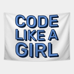 Code Like a Girl Tapestry