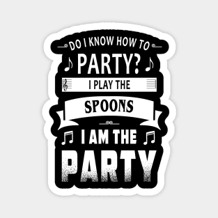 Spoons player party Magnet