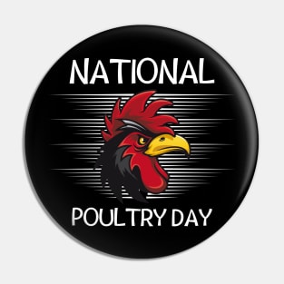 National Poultry Day-Funny Chicken Pin