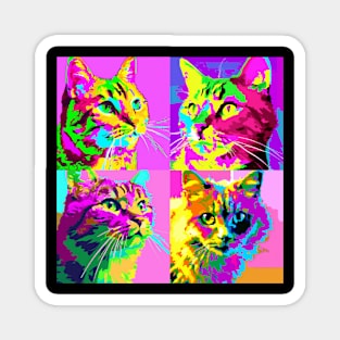 Domestic Shorthair Pop Art - Cat Lover Gift Magnet