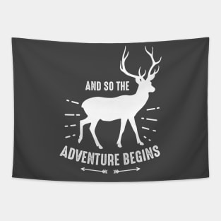 Adventure Begins T-shitrt Tapestry