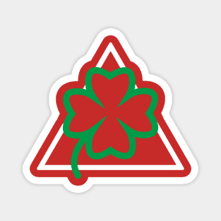 Quadrifoglio verde minimalistic Magnet