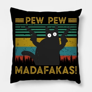 Pew Pew Madafakas Vintage Pillow